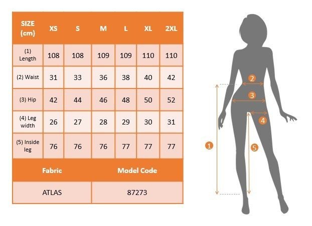 Kadın Yüksek Bel Kemersiz Atlas Pantolon