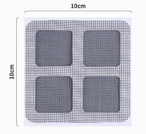 10-Piece Shower Drain Strainer, Fly Screen Repair Kit (5347)