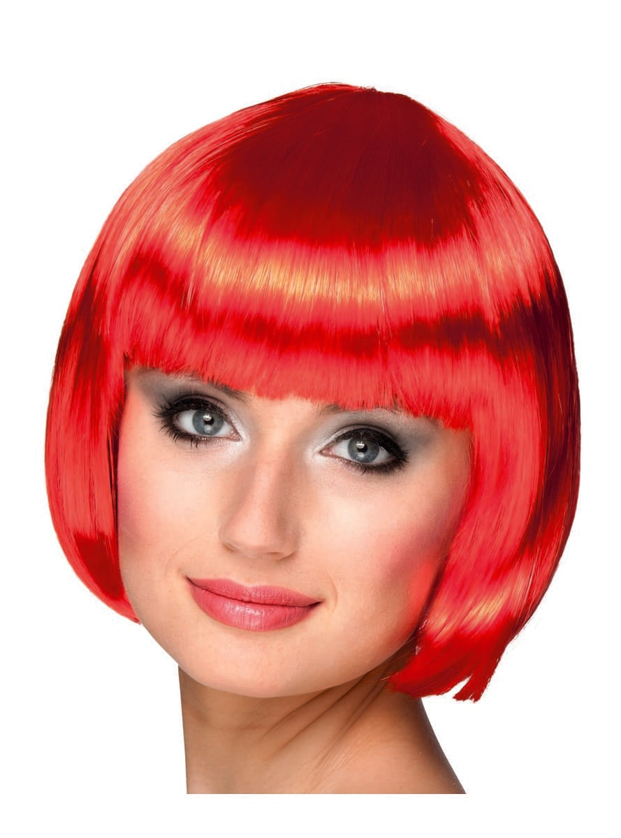 Red Color Bob Party Wig (5347)