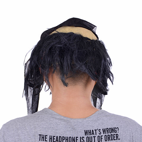Latex Hair & Beard Pirate Mask (5347)