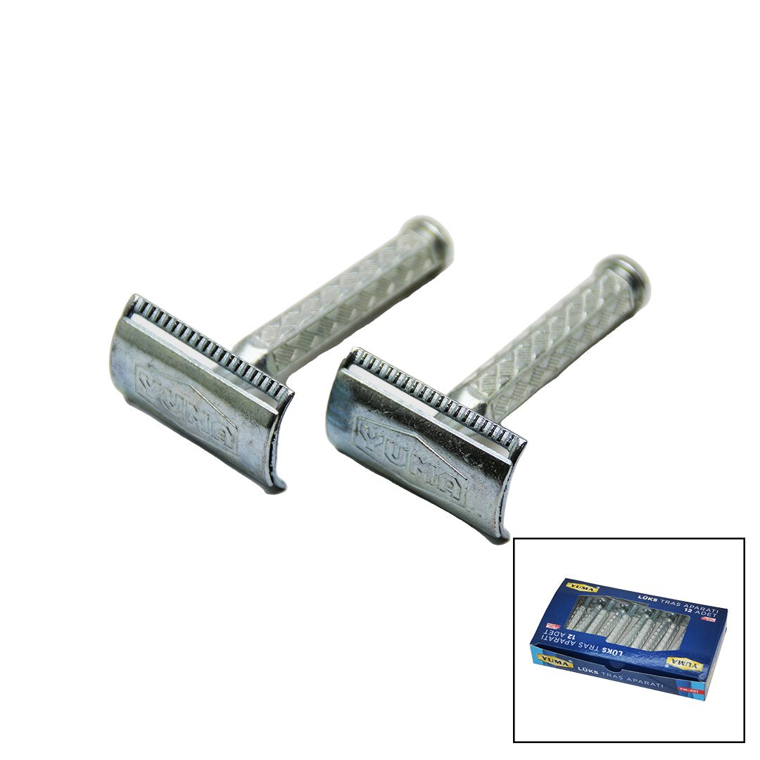 Tıraş Aparatı - Jilet Takmalı - Klasik Model - Metal Nikel Alaşımlı