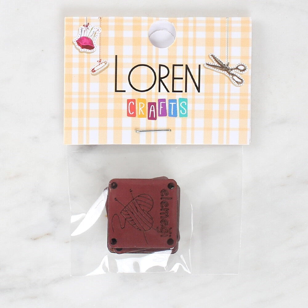 Loren Crafts شعار جلدي مصنوع يدويًا 5 قطع - 1570