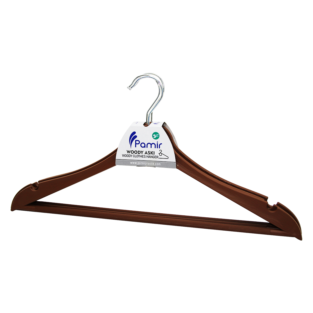 3 PIECE PLASTIC BODY METAL HEAD HANGER (5347)