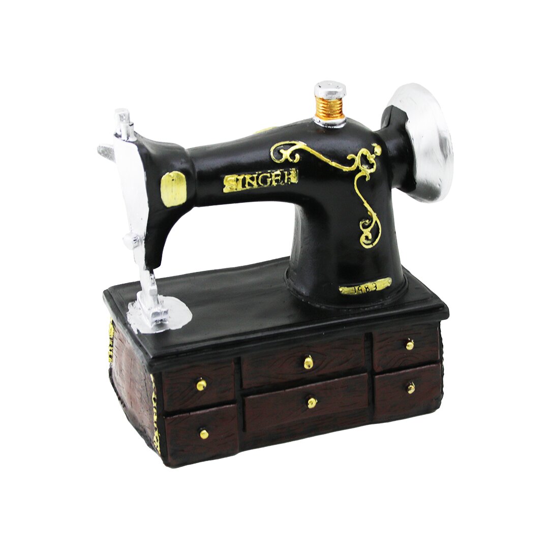 Dikiş Makinesi Tasarımlı Biblo - Vintage Model - Nostaljik Dekor