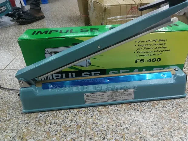 ماكينة لحام الأكياس بقاعدة معدنية 40 سم FS-400 (5347)