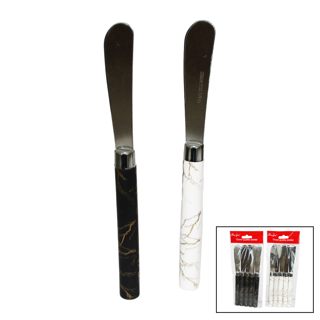 5 PIECE LONG BREAKFAST KNIFE - MARBLE PATTERN HANDLE 16.5 cm (5347)