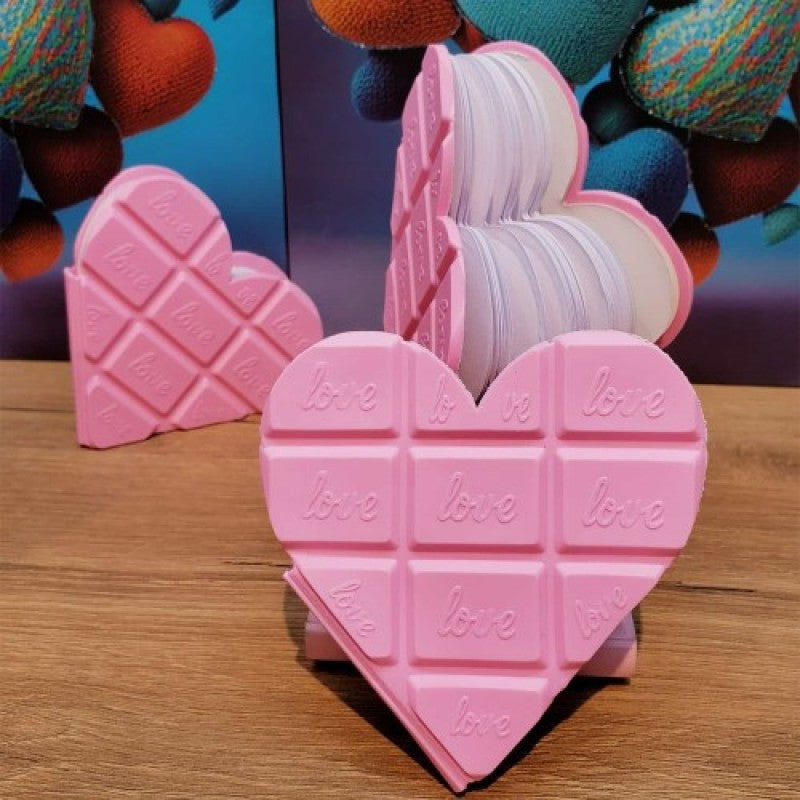 Heart Chocolate Notebook Pink Color