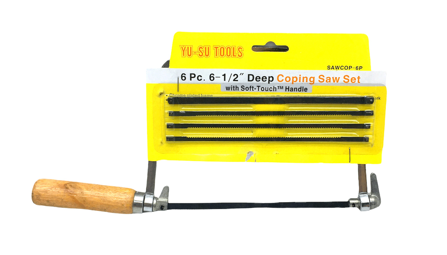 6 PCS COPING SAW SET WOOD HANDLE (5347)