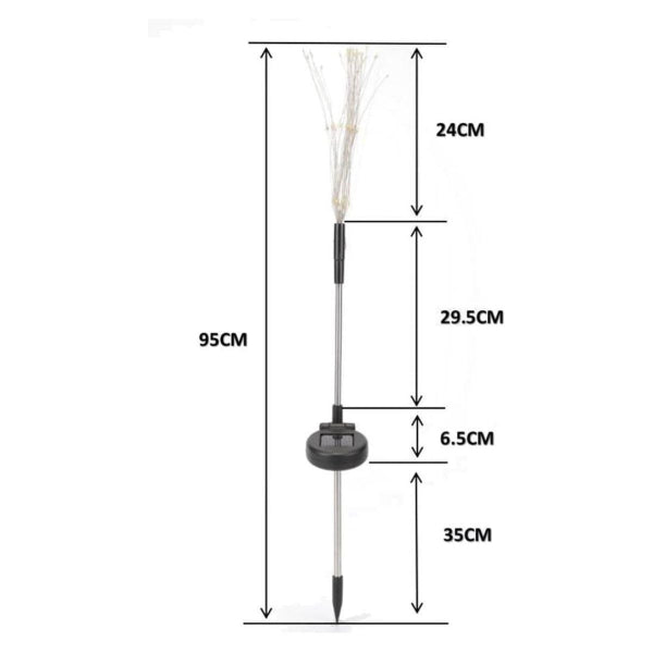 2 Adet Saçak Model Sensörlü Solar Bahçe Lambası