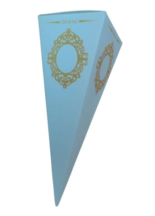 White Cardboard Cone for Candy, Turkish Delight, Henna - 25 Pack