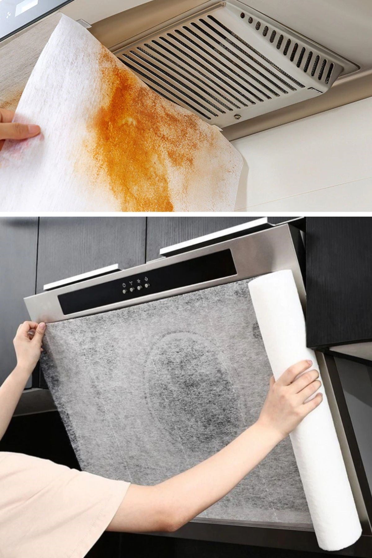 Starixa® 2li Yağ Emici Duman Önleyici Pratik Mutfak Davlumbaz Koruyucu Dayanıklı Yedek Filtre 45x90cm