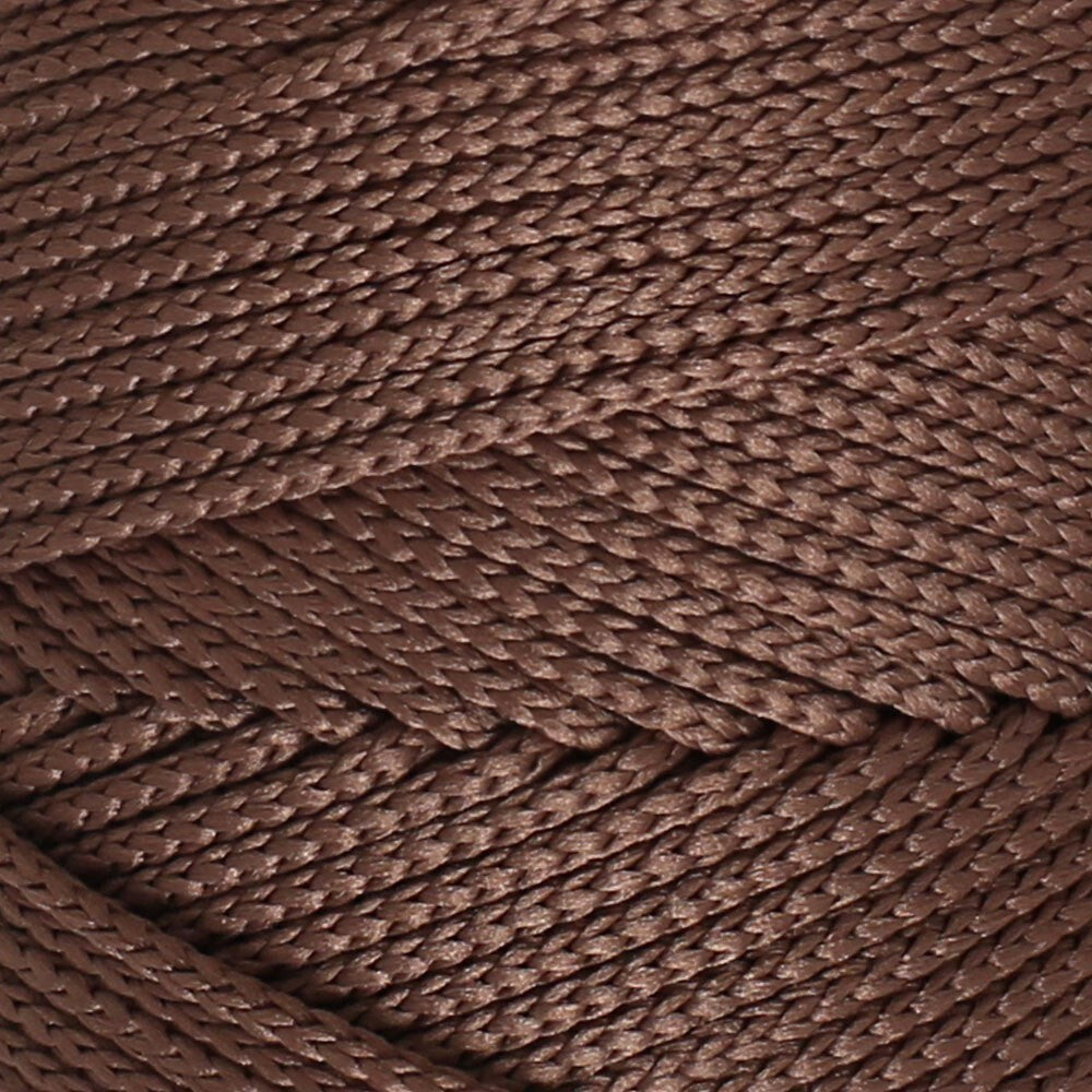 Loren Polyester Soft Macrame Brown Hand Knitting Yarn - LM032 - 34438