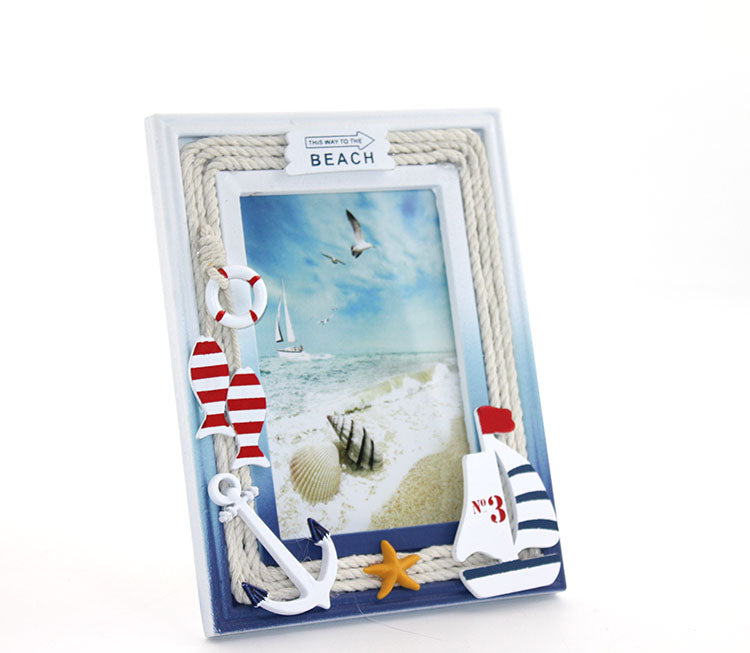 Wooden Marine Photo Frame Model 1