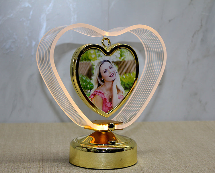 Personalized Photo Area Heart-Shaped LED Frame Model 1