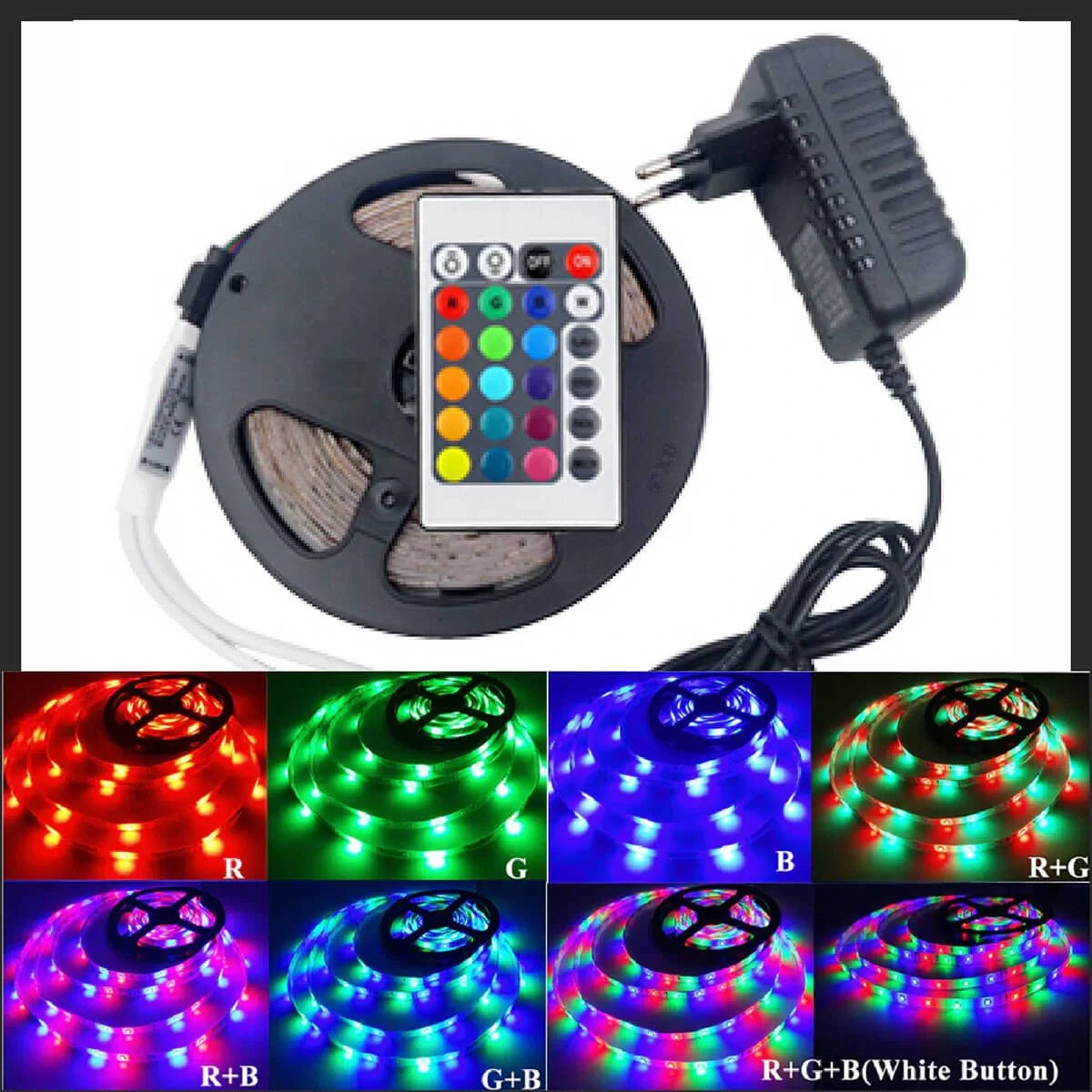 Atek Led Işık 5 Metre Şerit Led RGB Işıklı (5347)
