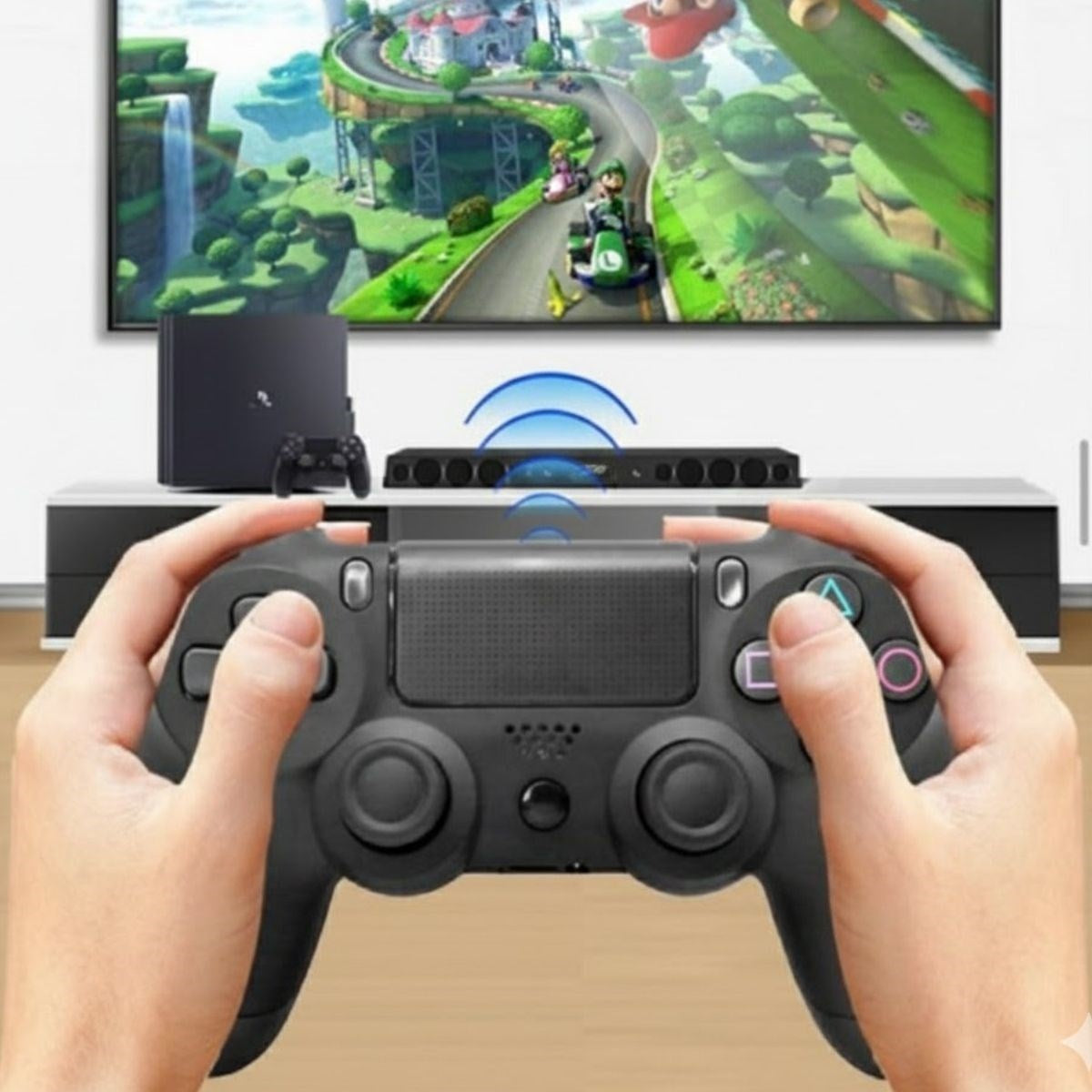Bluetooth Kablosuz Gamepad - Ergonomik Tutuş, Hassas Analog Joystick, PC & Mobil Uyumlu Oyun Kolu (5347)