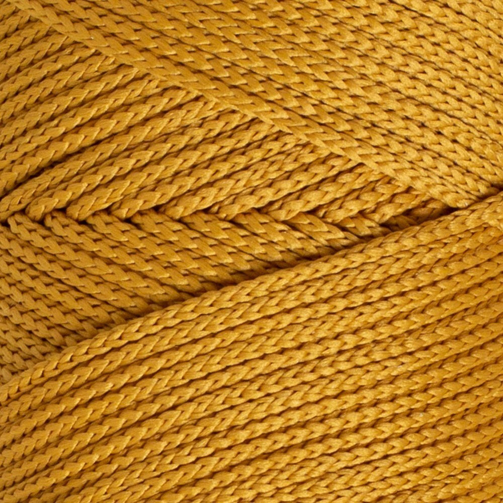 Loren Polyester Soft Macrame Mustard Hand-Knitting Yarn - LM061 - 34449