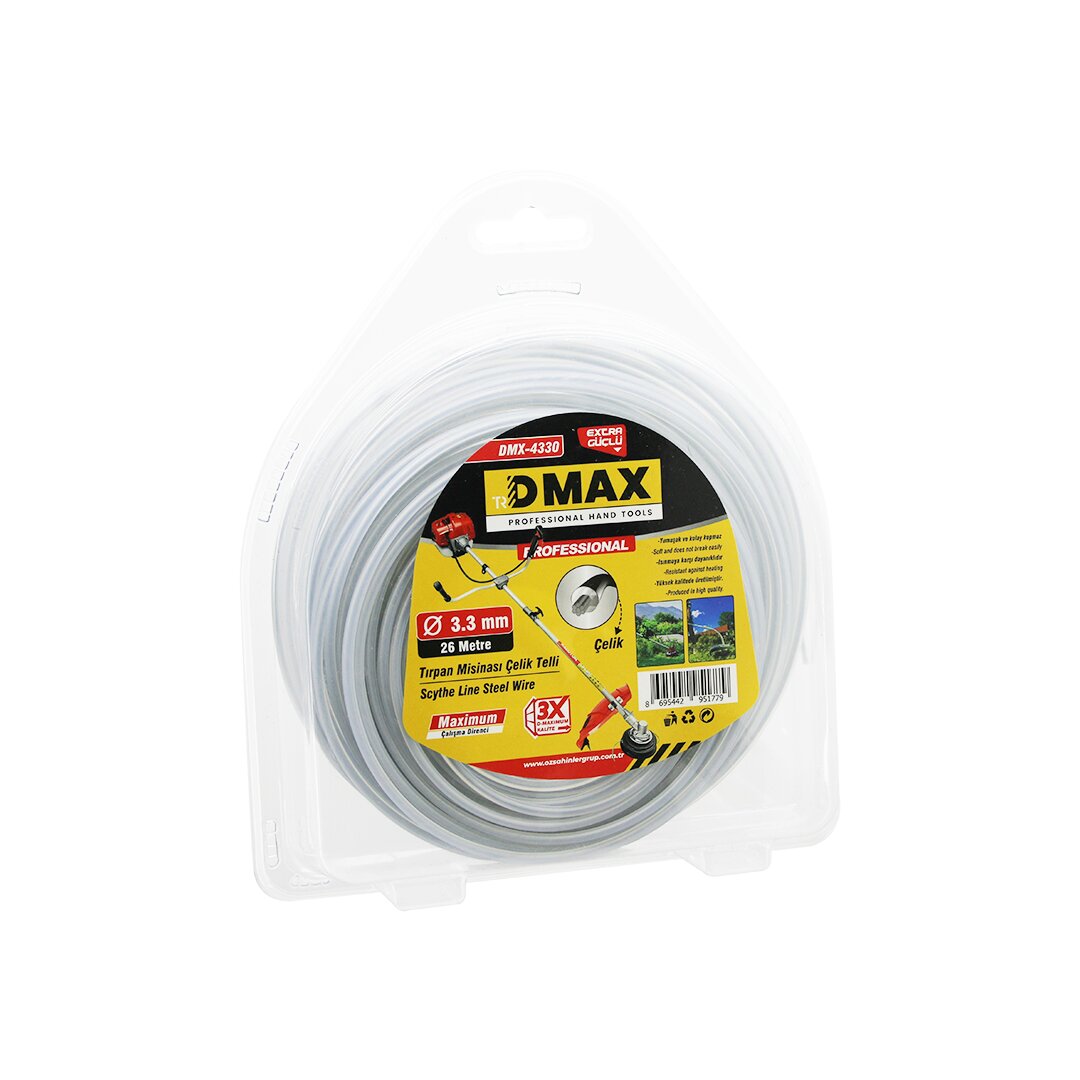 STEEL WIRE ROUND 3.3MM X 26MT LAWN MOWER TRIMMER LINE (5347)