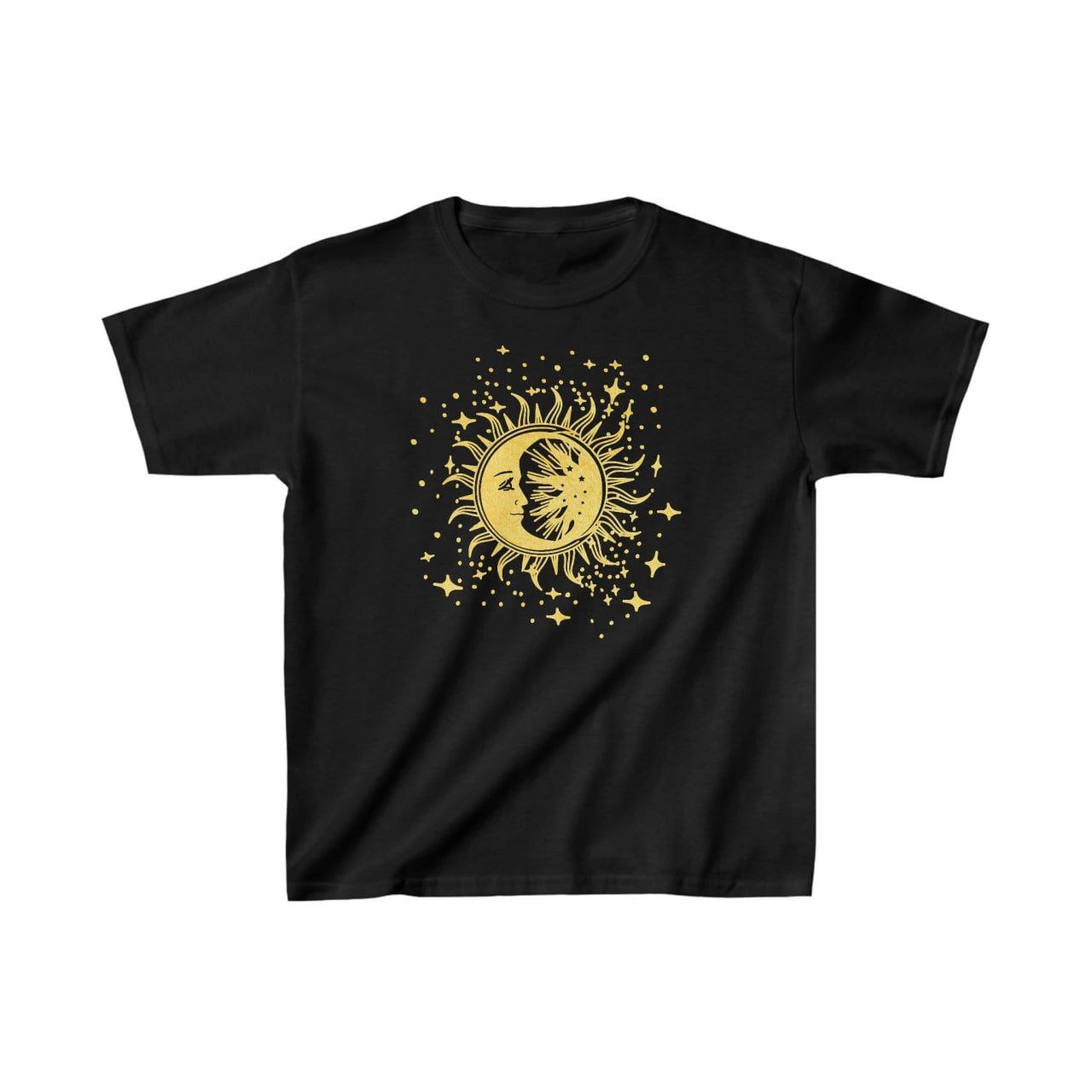 Kids' Unisex Printed T-Shirt - Black