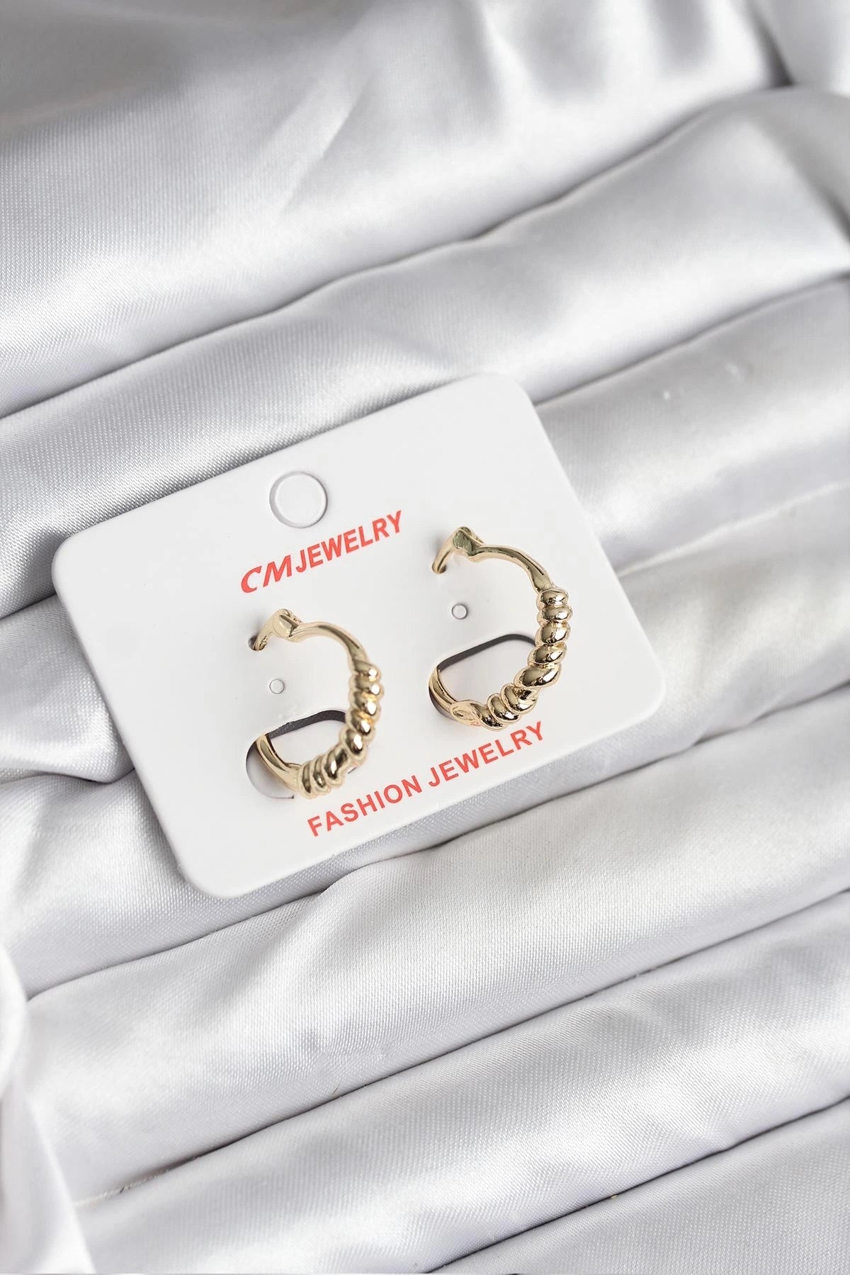 Mey İthalat® 14K Gold Renk Kaplama CM Kadın Küpe