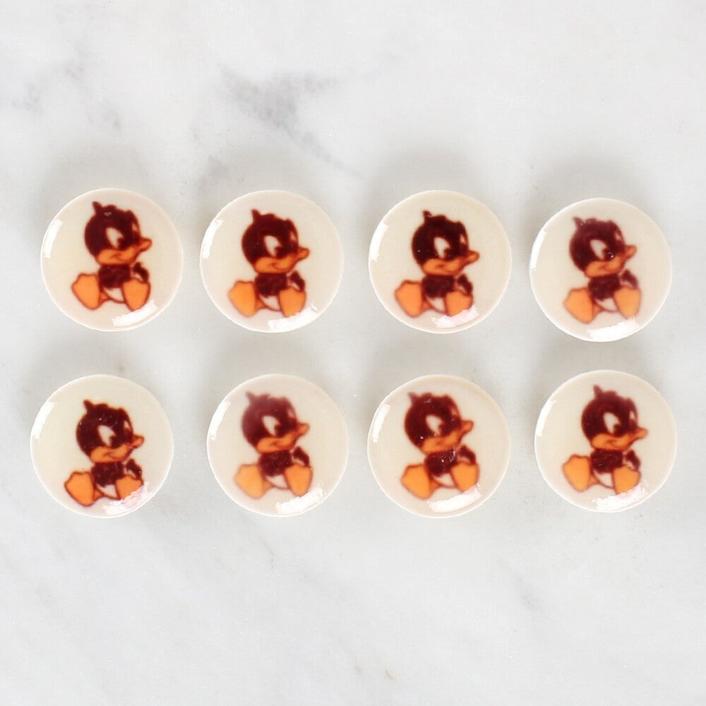 Loren Crafts 8-Piece Duck Button - 1201