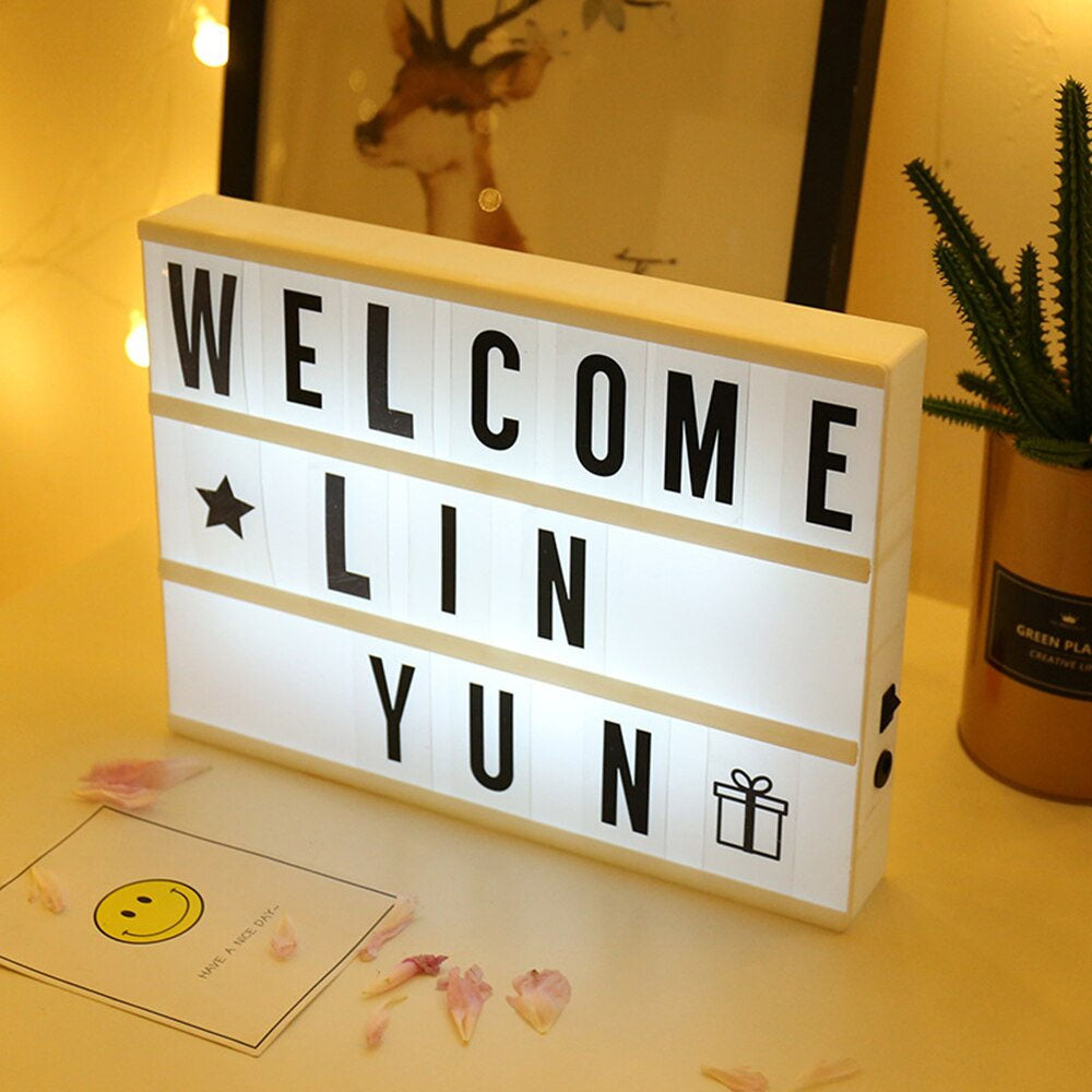 A5 LED Light Up Message Board Lightbox