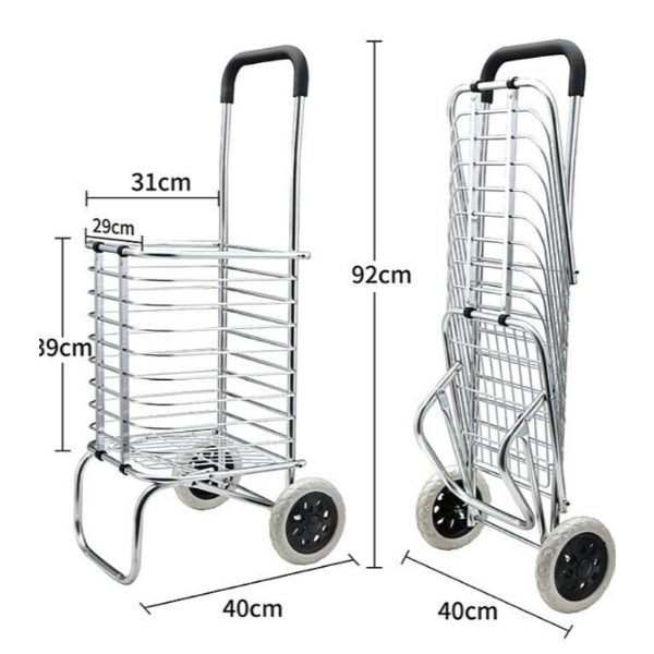 عربة تسوق وحمل قابلة للطي ومحمولة