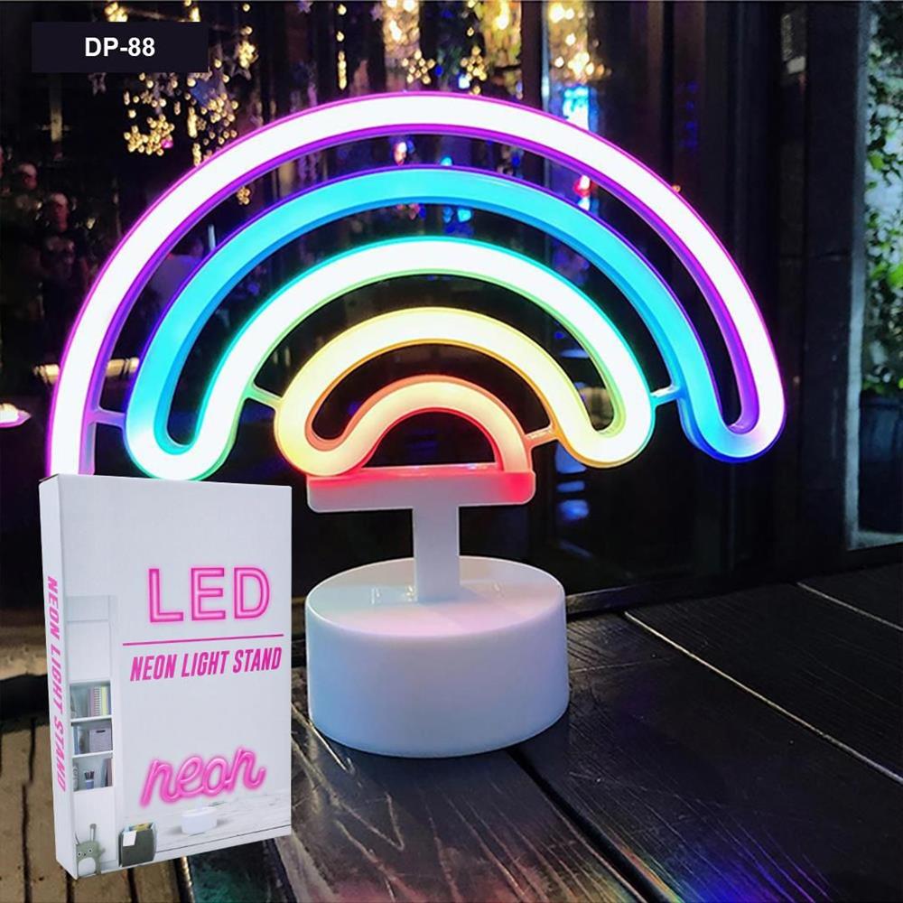 مصباح LED قوس قزح النيون