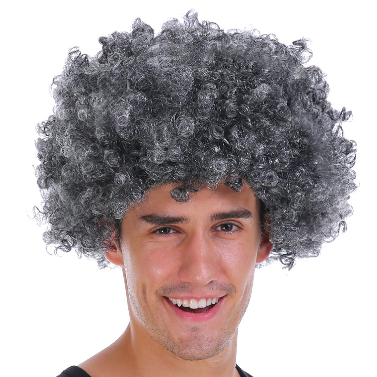 Grey Fluffy Bonus Wig Afro Hair Extension