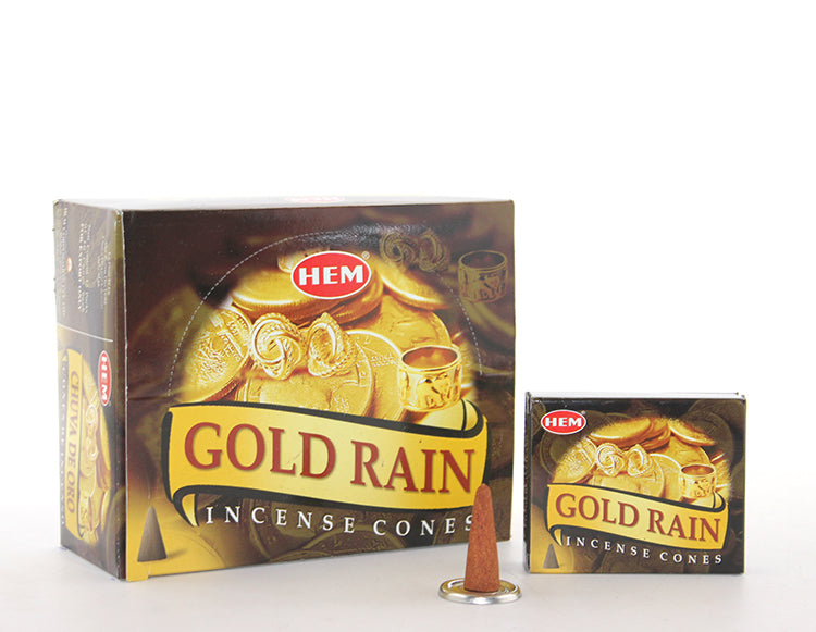 Gold Rain Scented Conical Incense