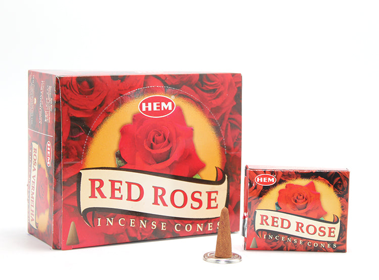 Red Rose Scented Cone Incense