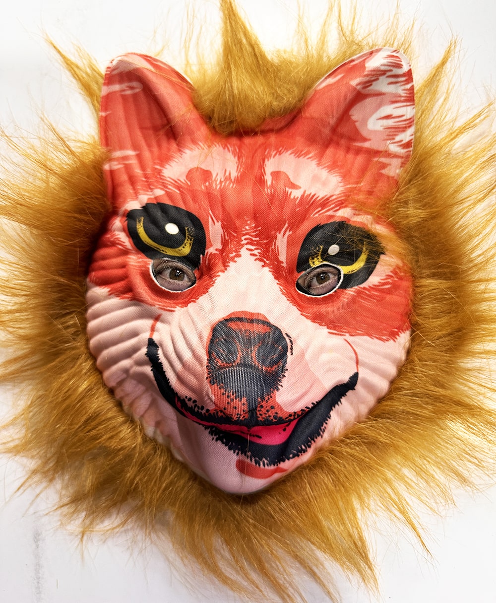 Brown-haired Plush Fox Mask Mega Plush No. 24 (5347)