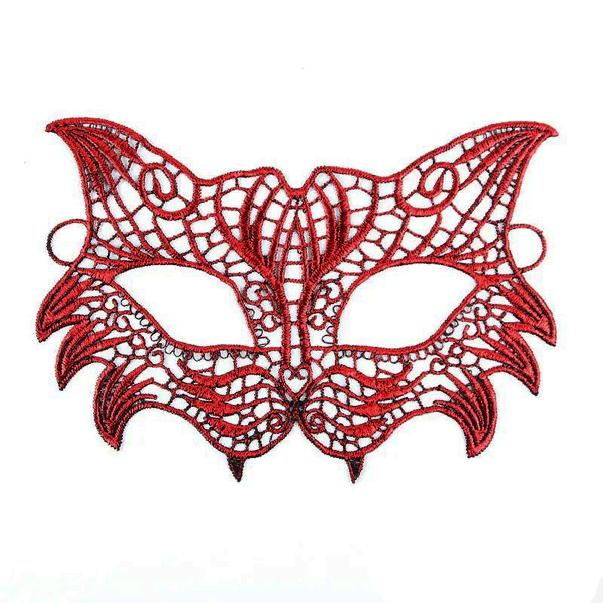 Red Lace Masquerade Mask No. 8 (5347)
