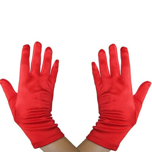 Children's Mime Gloves Red