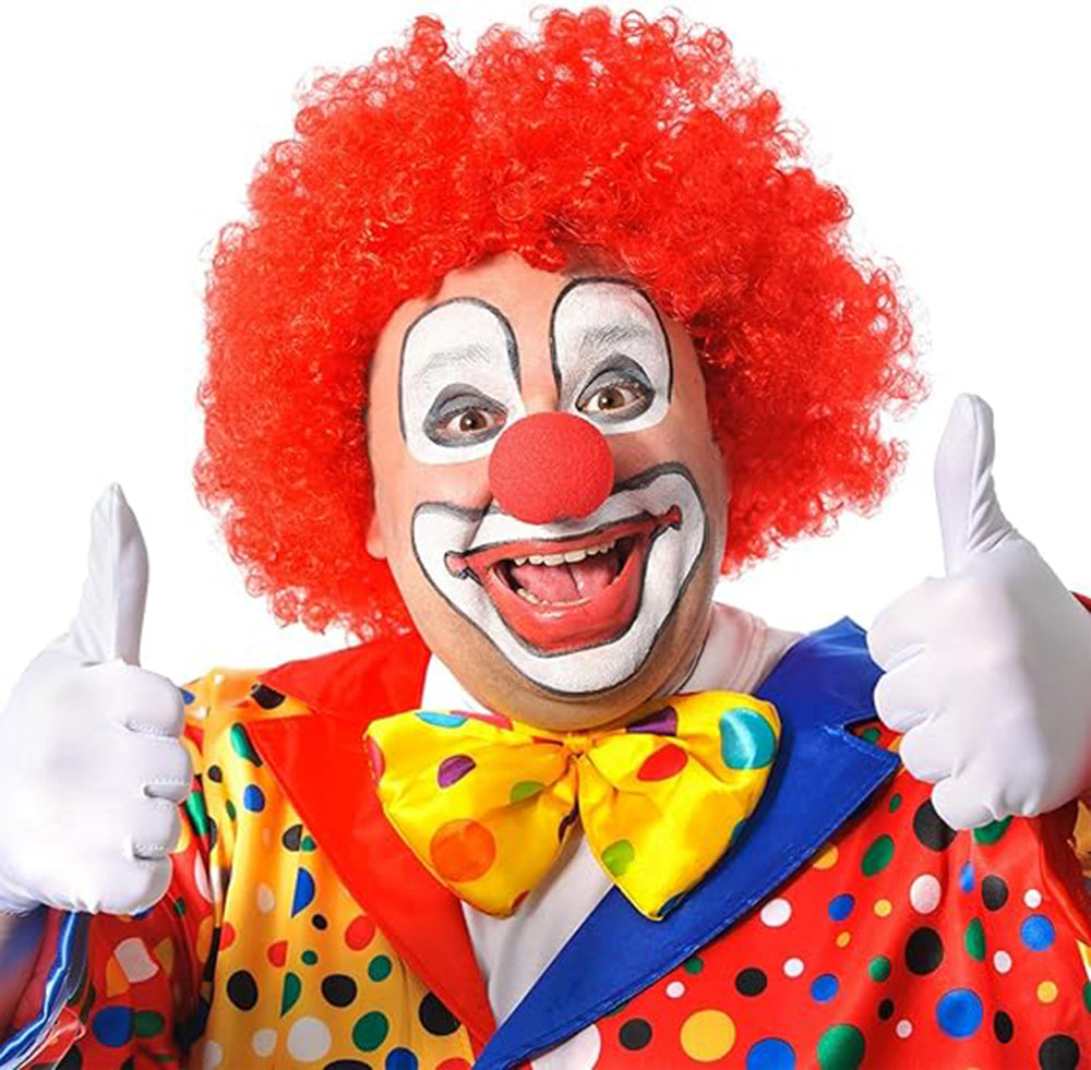 Red Color Sponge Clown Nose Fake Nose 10 Pcs