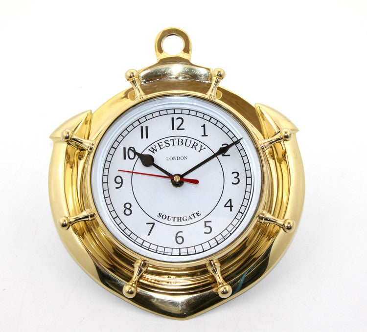 Brass Anchor Wall Clock