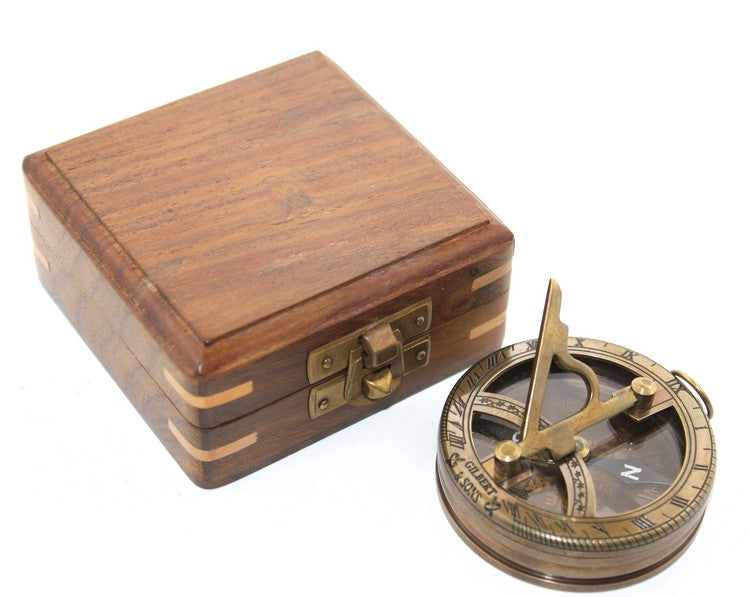Wooden Box Compass Model 7