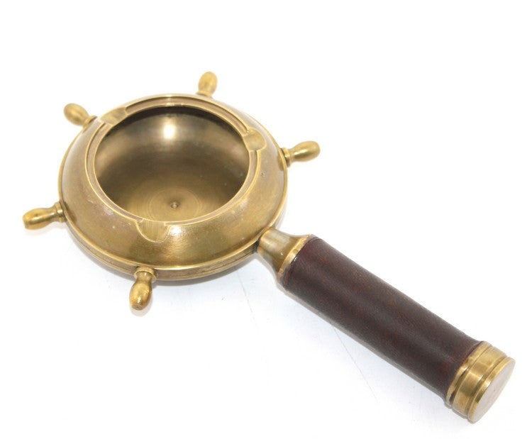 Brass Handle Steering Wheel Ashtray