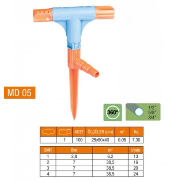 2-Way & T Normal Pop-Up Sprinkler