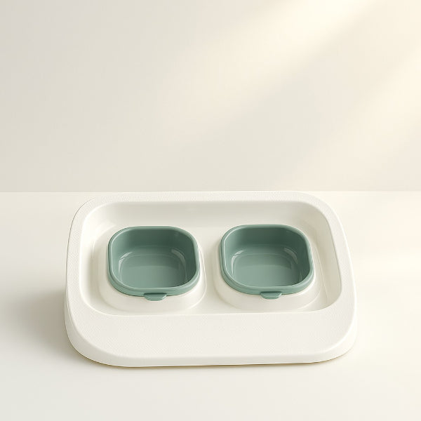 Mikopet Green 2-in-1 Food and Water Bowl