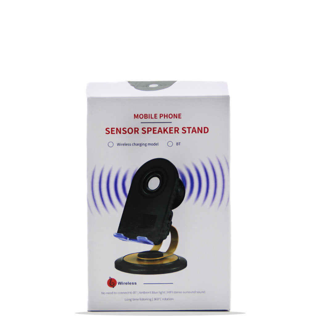 MOBILE PHONE 2IN1 BT SPEAKER HOPARLÖR = 5W ŞARJLI - MASA ÜSTÜ TELEFON TUTACAK = 360° DÖNEN STAND - OYNAR METAL AYAK (5347)