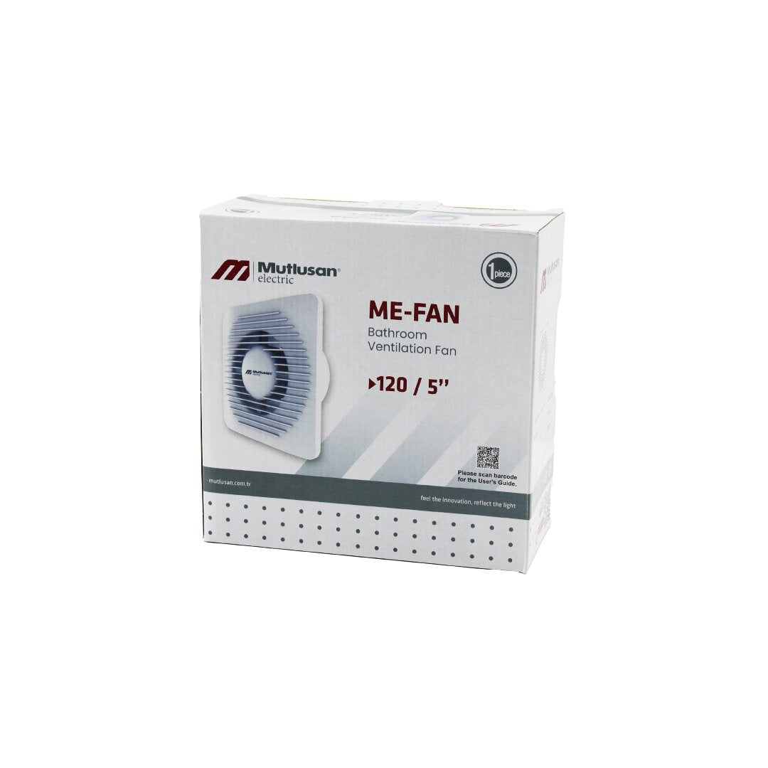 MUTLUSAN-001 211 000 120 00 00 مروحة شفط حمام ومرحاض ME-FAN 120/5 بوصة 15 وات 1900 لفة في الدقيقة 120 متر مكعب/ساعة (5347)