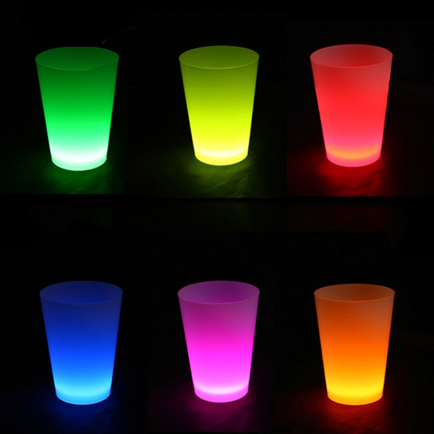 Neon Parti Glow Bardak 1.5 oz Karışık Renk 1 Adet Tekli (5347)