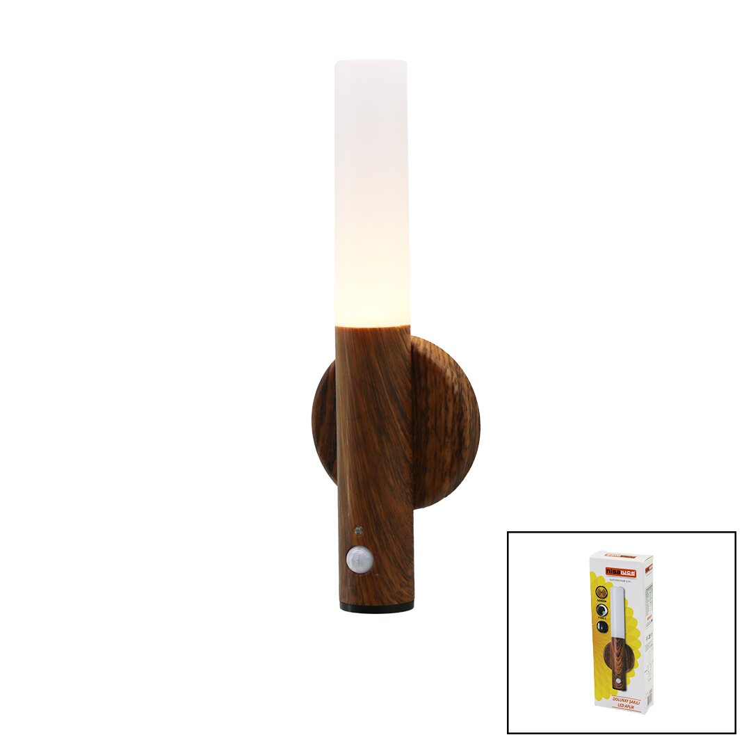 NİSALUCE EAMP-098/1 مستشعر = 1-3 متر شحن تايب سي ضوء الشمس LED ضوء القمر LED مصباح جداري 1 واط (5347)