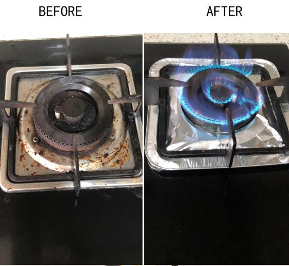 10 Aluminum Stove Burner Protector Foils