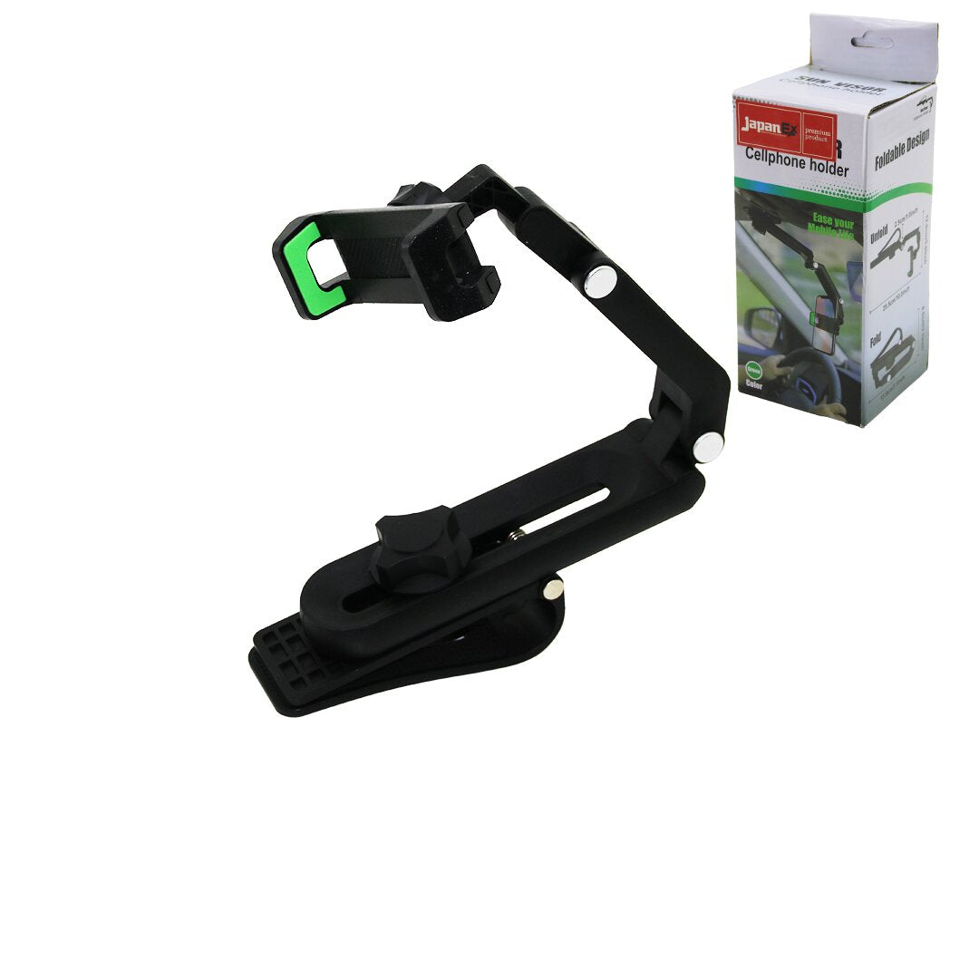 OTO - ARAÇ DİKİZ AYNA GEÇMELİ TELEFON TUTUCU 360 DERECE KOL MANDALLI GENİŞLİK AYARI=12.9-25.5CM (5347)