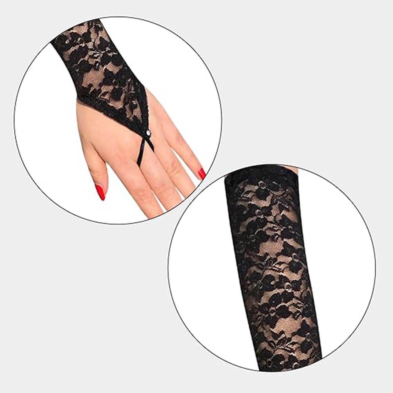 Elegant Lace Fingerless Gloves