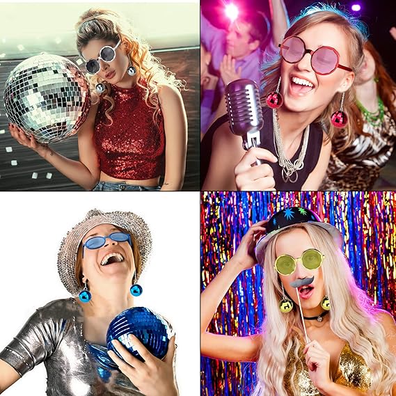 Dangling Disco Ball Cube Eyeglasses
