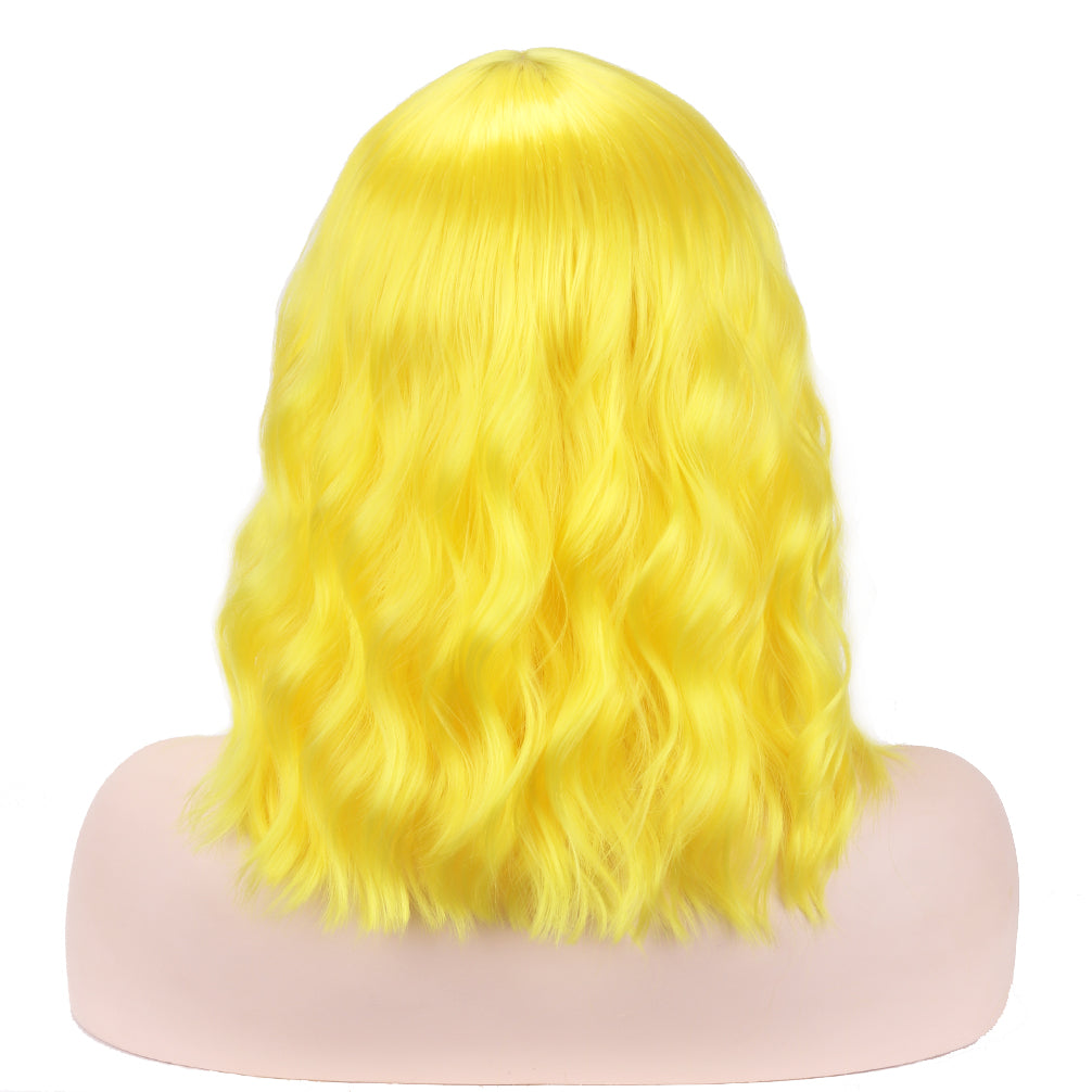 Long Wavy Yellow Party Wig (5347)