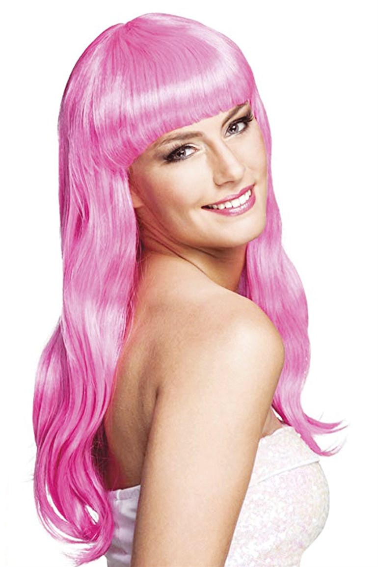 Soft Pink Long Party Wig